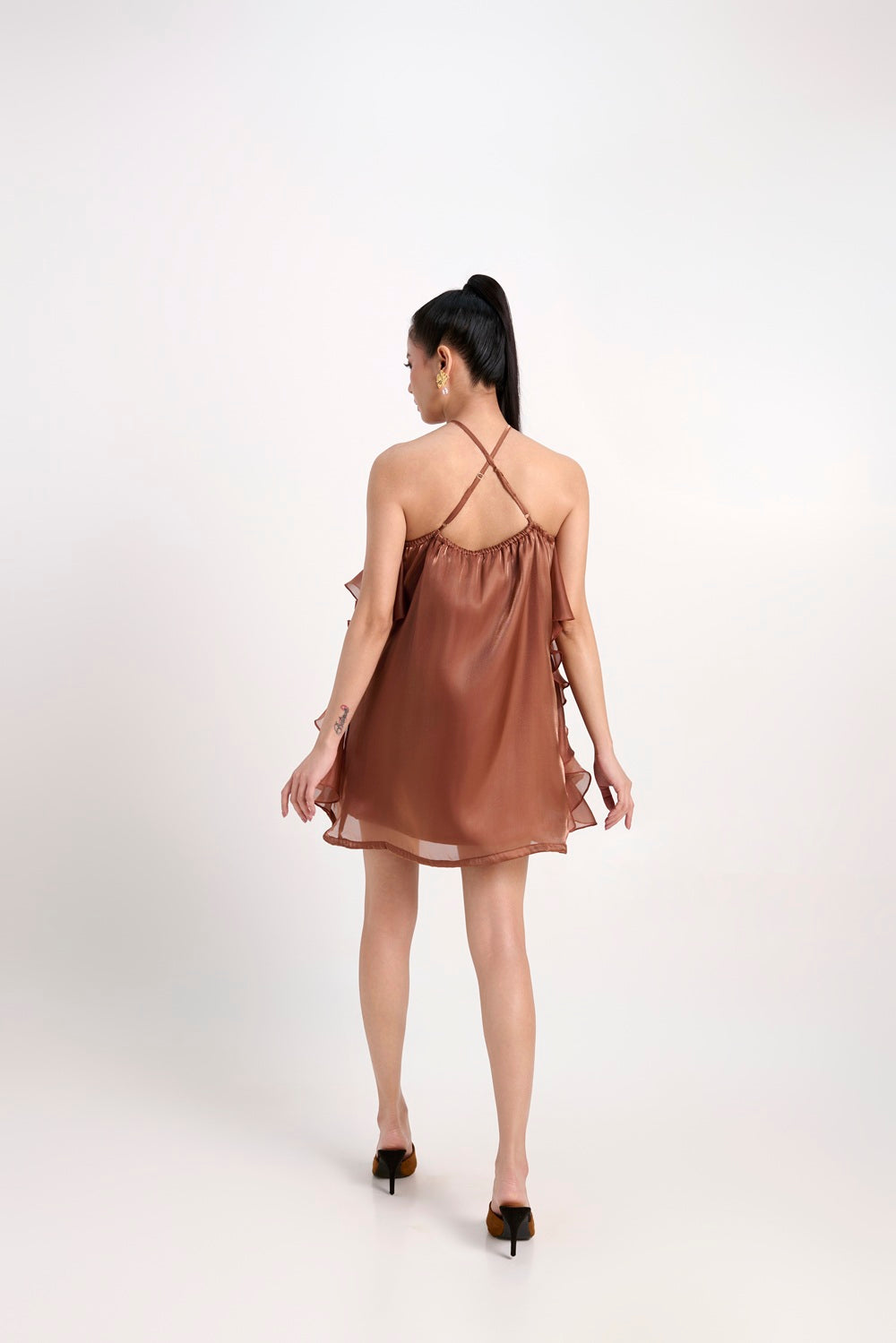 KHUSHNAZ TURNER IN OUR CLAIRE SHORT DRESS