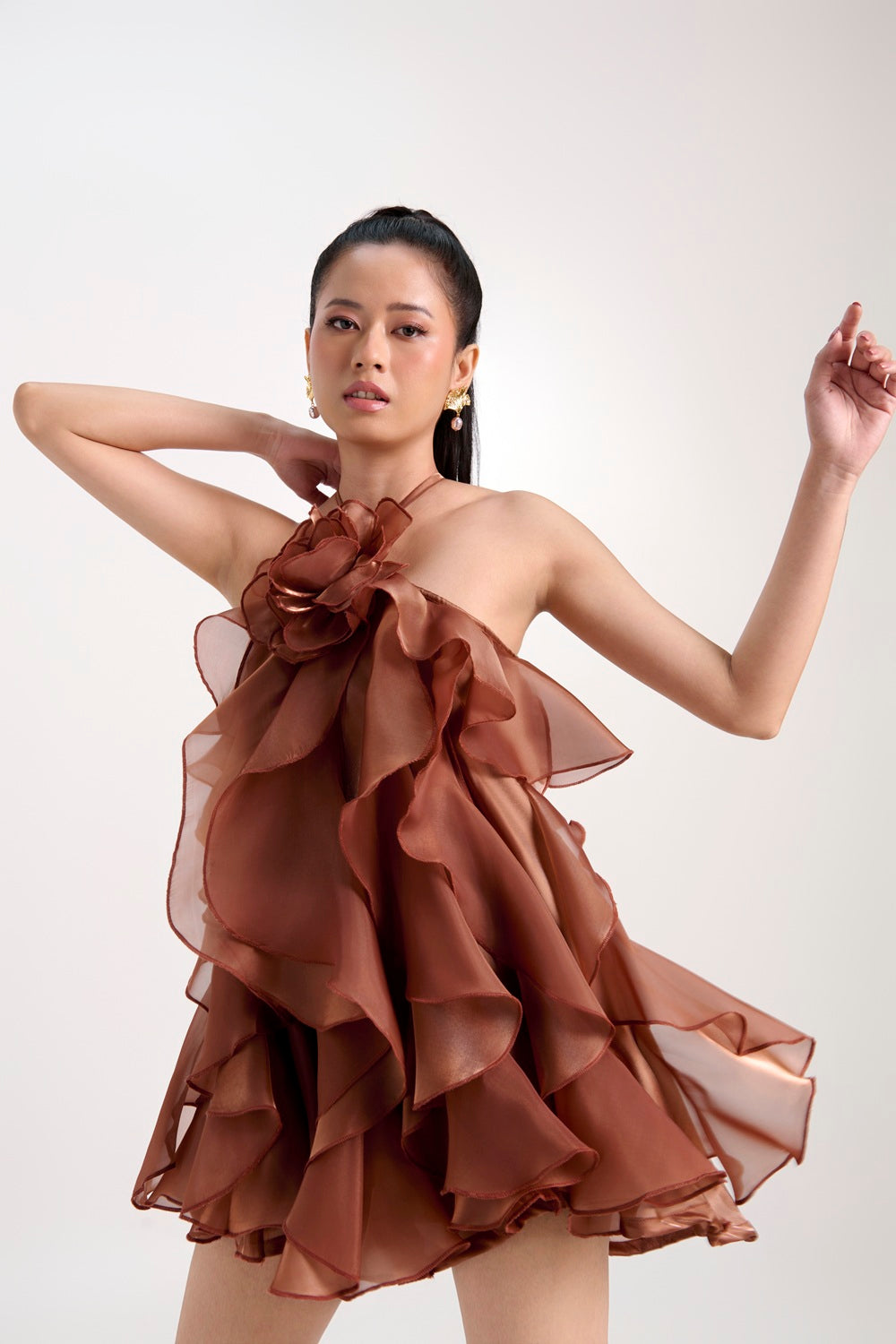 KHUSHNAZ TURNER IN OUR CLAIRE SHORT DRESS