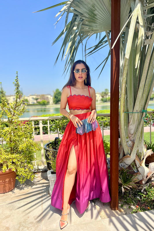 ALYSSA CROP TOP & ALYSSA LONG SKIRT