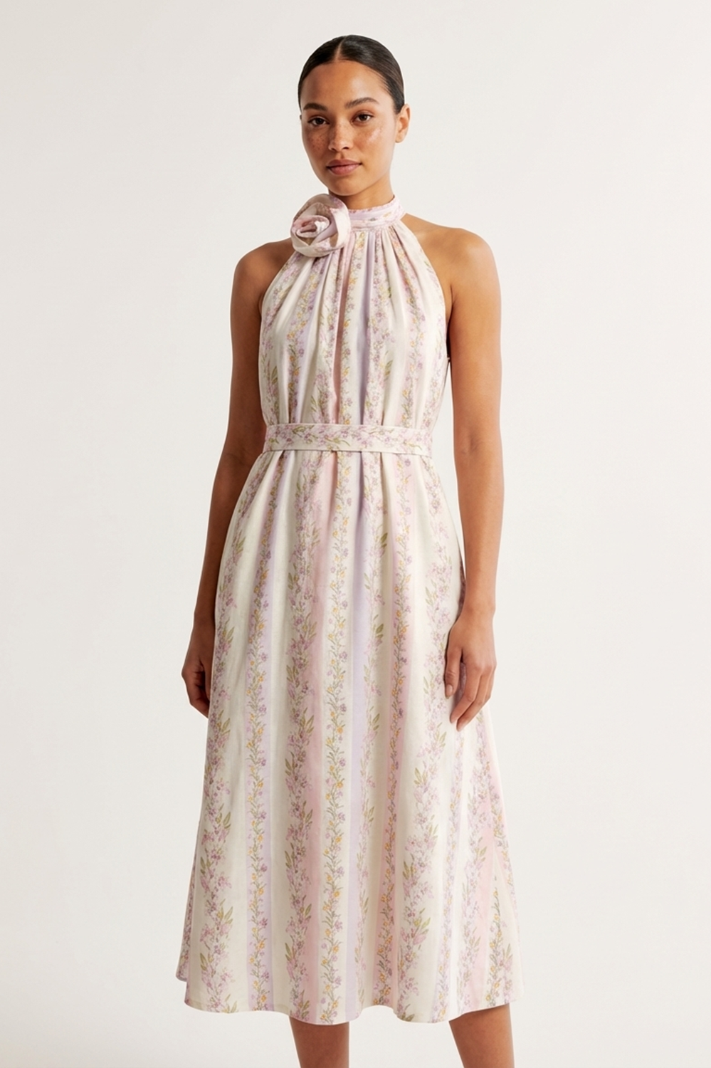 SAGE MIDI DRESS