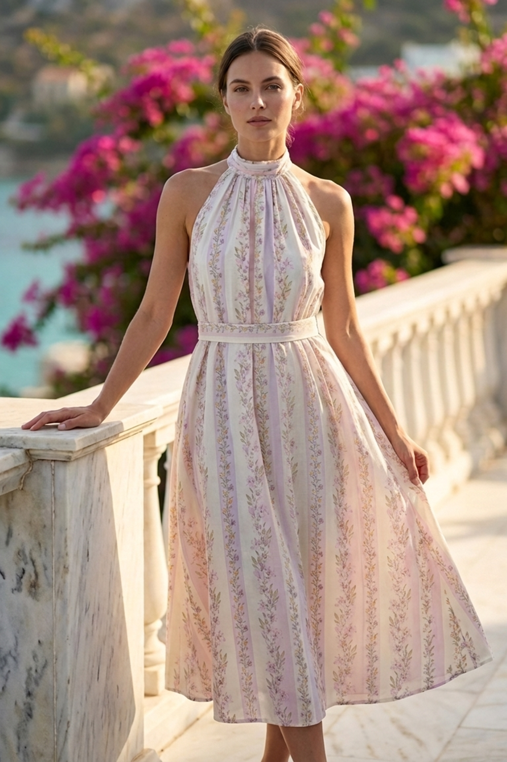 SAGE MIDI DRESS