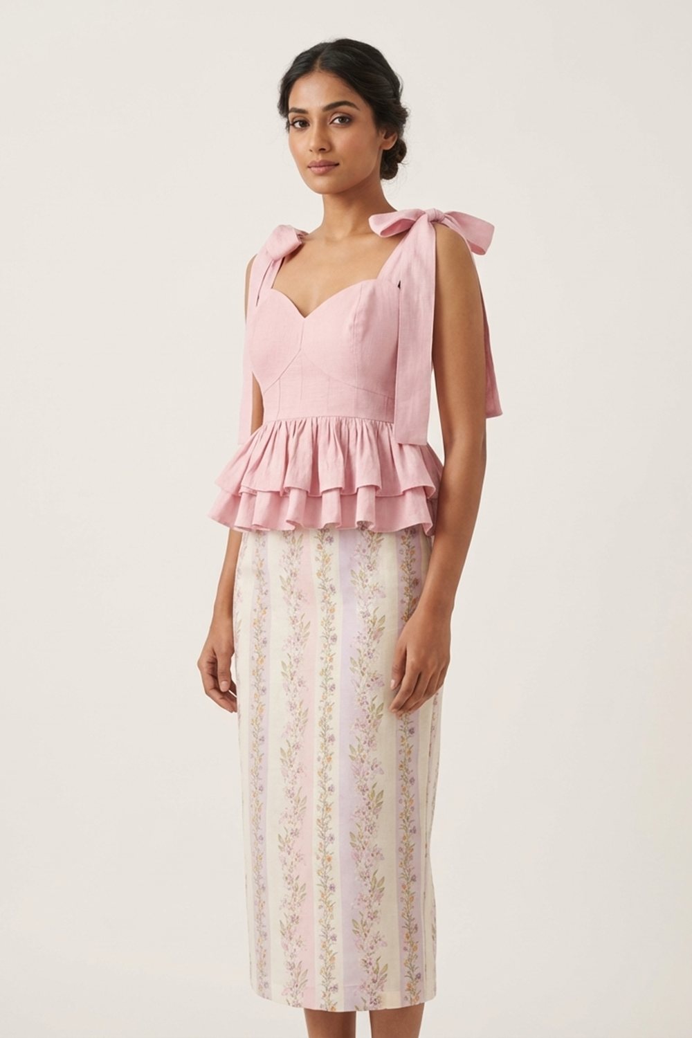 SAGE MIDI SKIRT