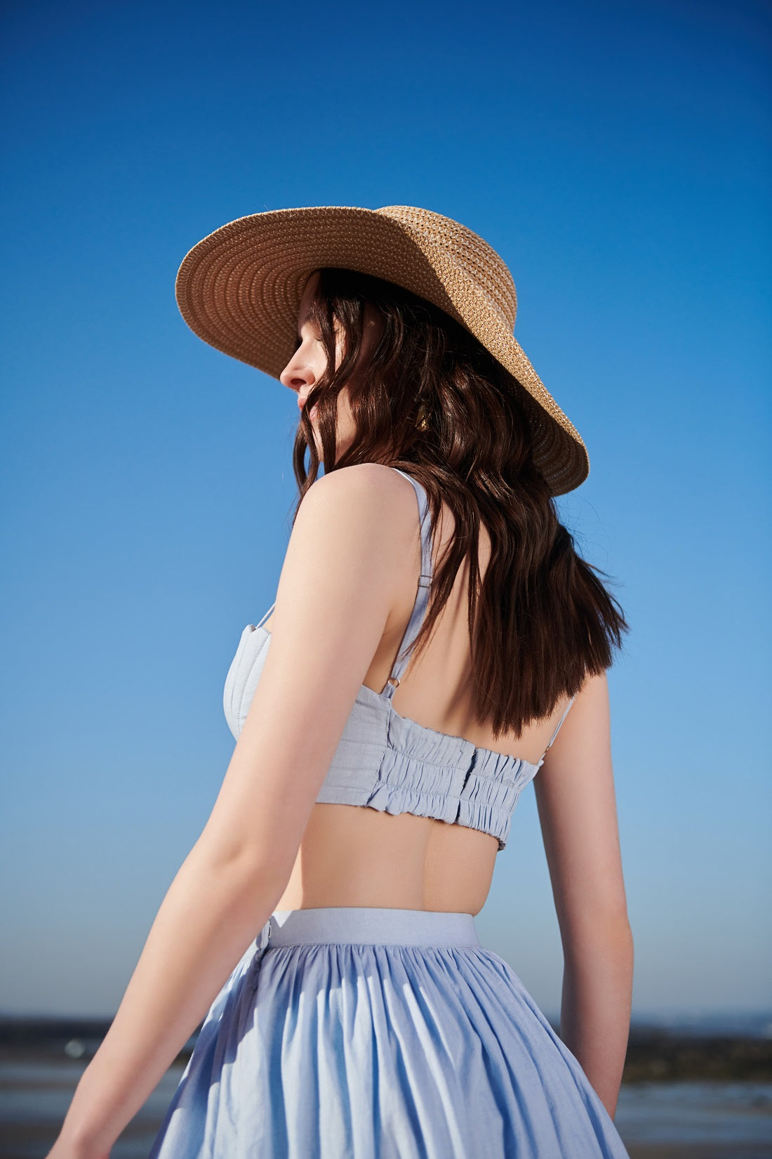 KATE SHELL CROP TOP & KATE MIDI SKIRT